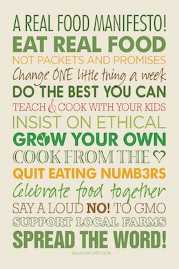 Real Food Manifesto