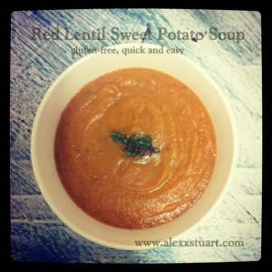 Red bean and sweet potato soup