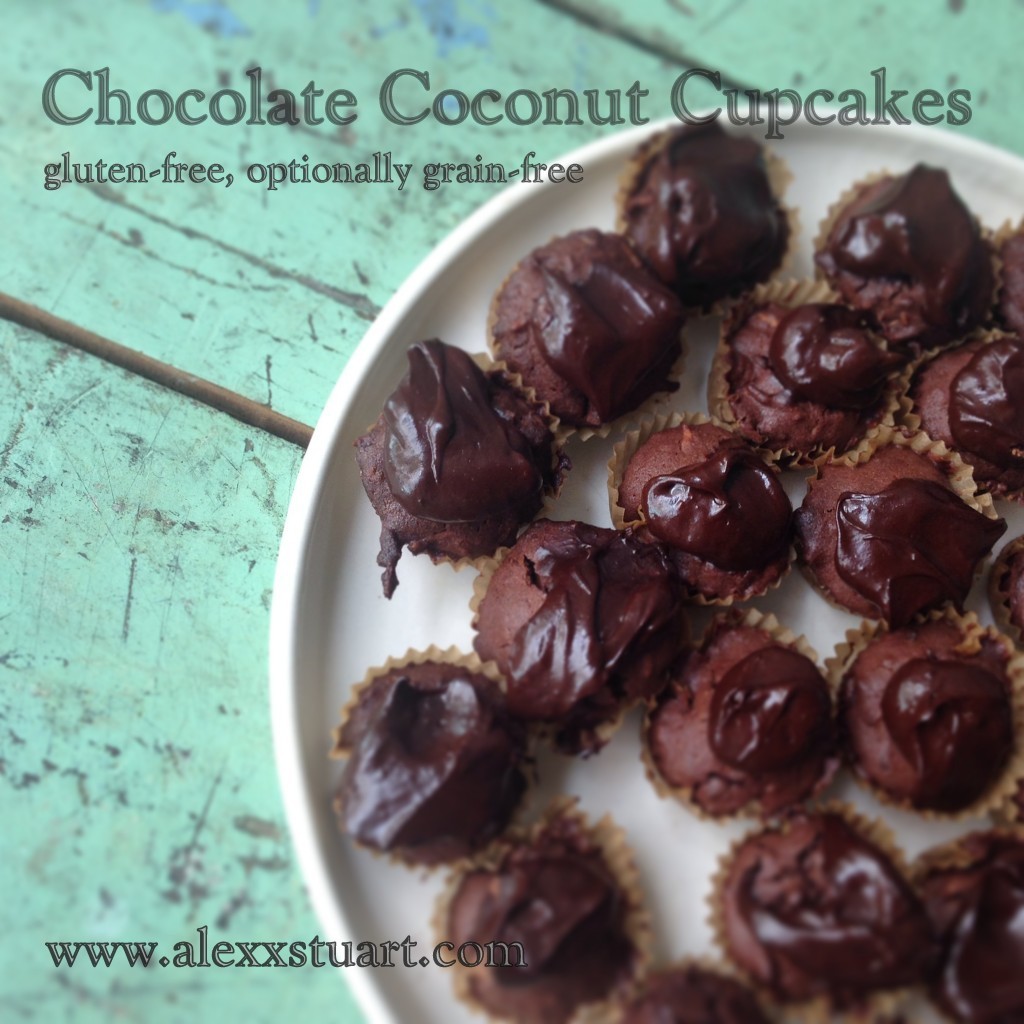 chocolate coconut cupcakes