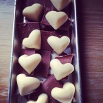 white chocolate hearts