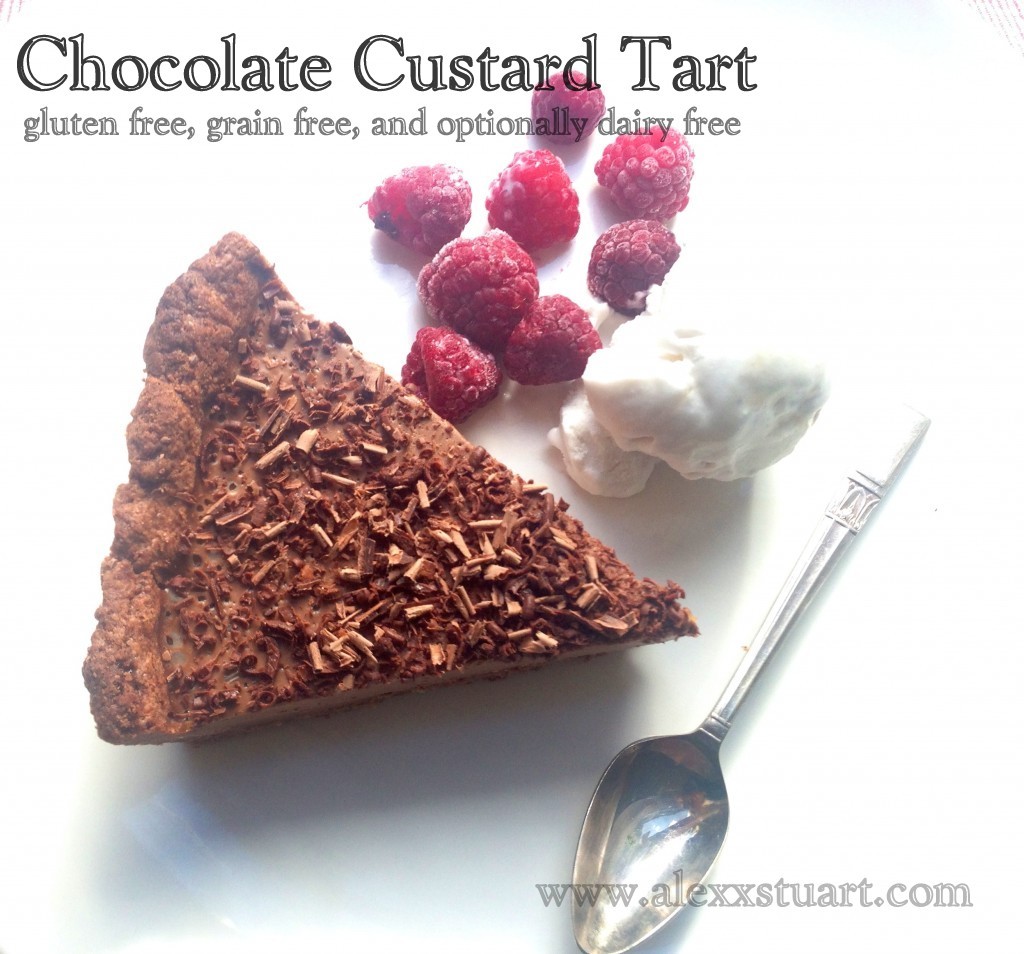 GAPS chocolate custard tart