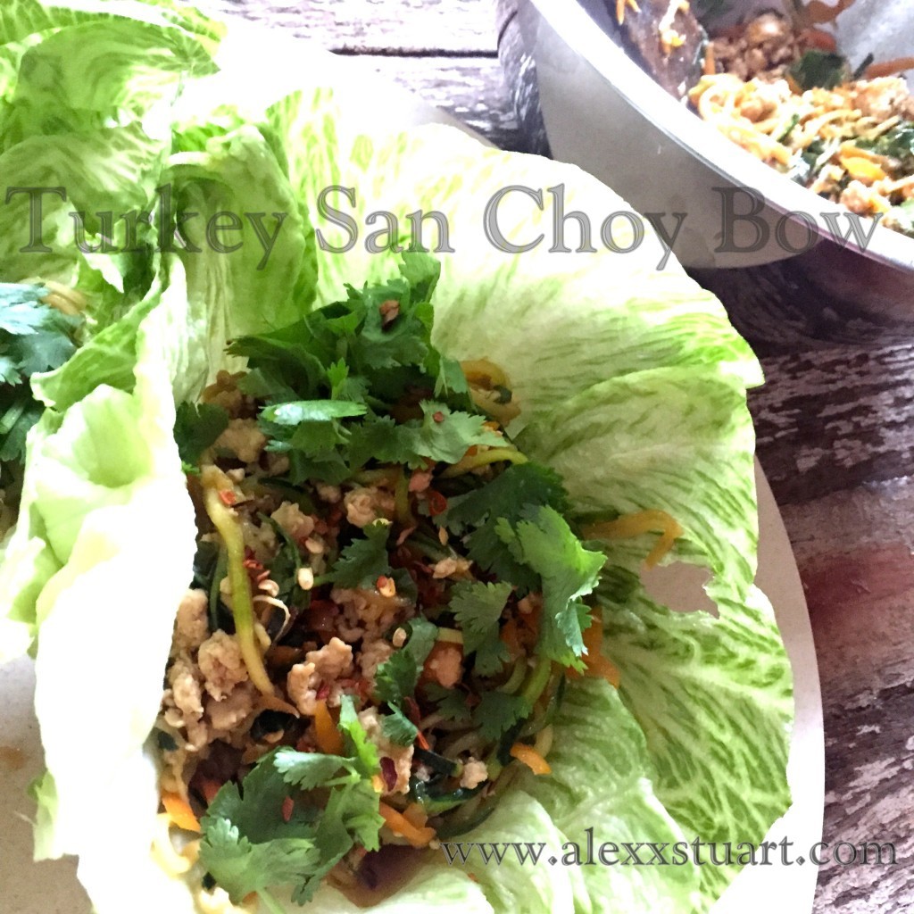 Leftover Turkey San Choy Bow