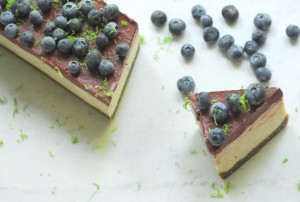 Gluten free blueberry cheesecake