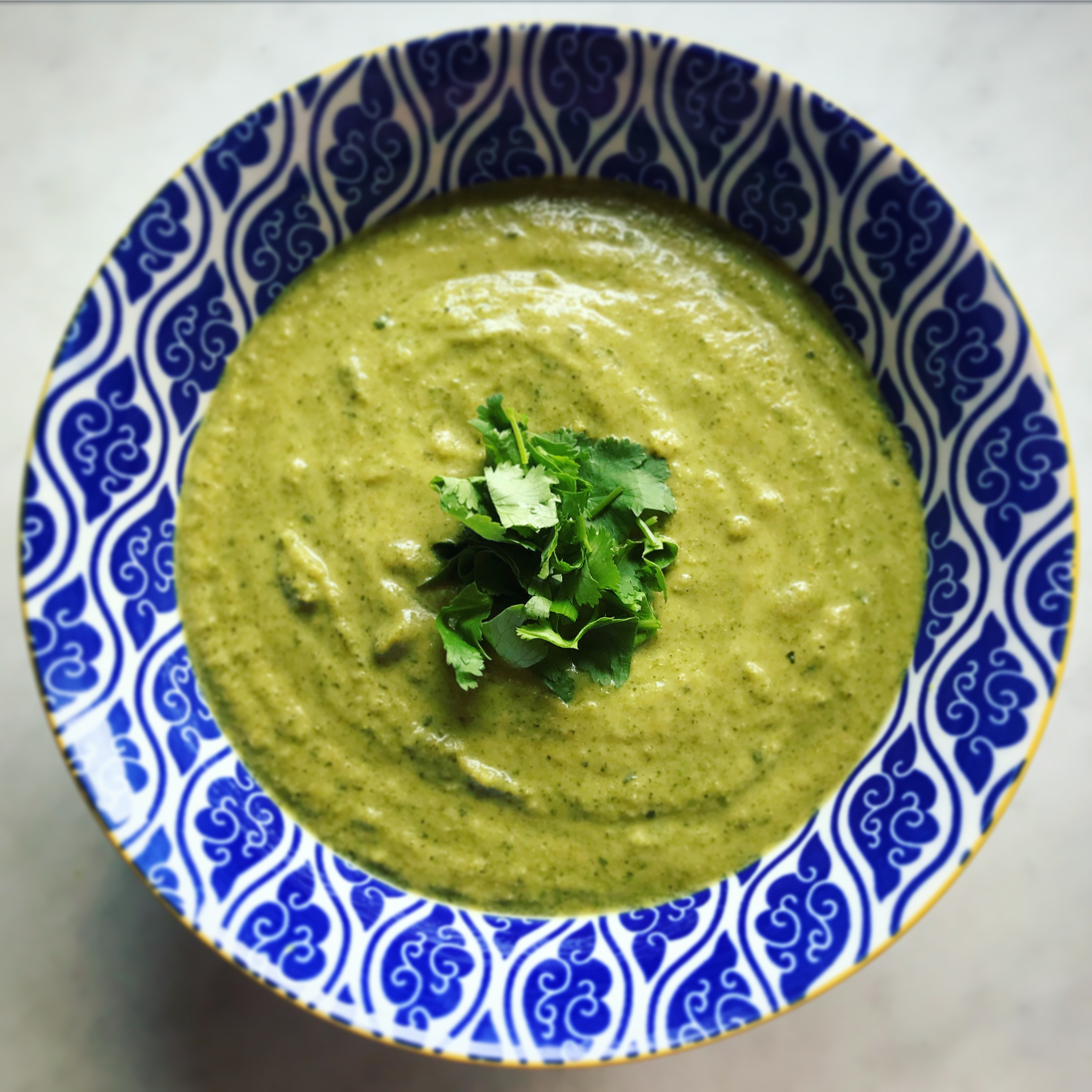 Dairy free creamy curried broccoli and onion soup Low Tox Life